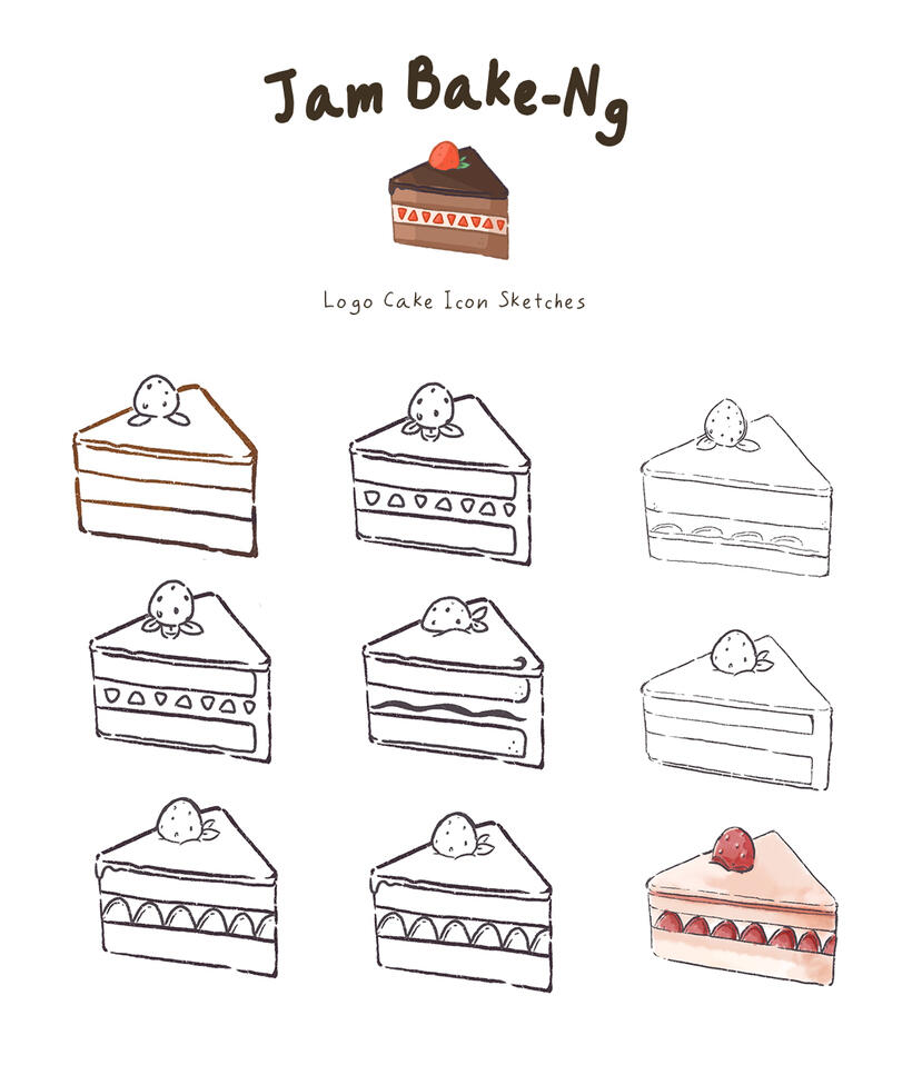 Jam Bak-Ng Cake Icons
